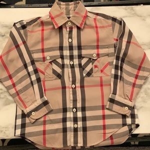 Burberry long sleeve: boys 5Y/110cm
